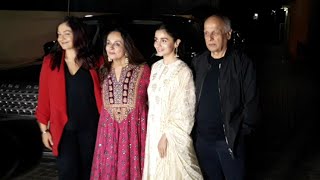 Alia Bhatt With Family, Jim Sarab & Shibani At No Fathers In Kashmir Movie Special Screening