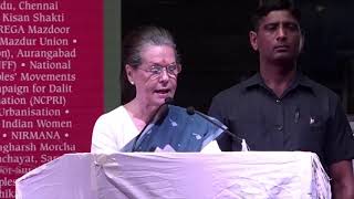 UPA Chairperson Smt. Sonia Gandhi addresses Peoples’ Agenda- Jan Sarokar 2019 at New Delhi