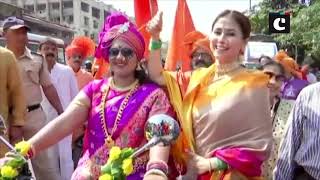 Urmila Matondkar celebrates Gudi Padwa in Mumbai