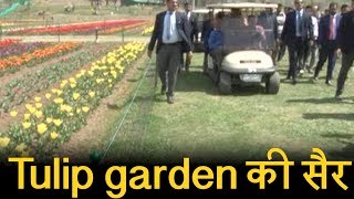 Governor सत्यपाल मलिक ने Tulip Garden की खूबसूरती निहारी, सैलानियों का ‘जन्नत’ में Welcome