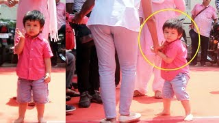 Cute Taimur Ali Khan Saying HELLO To His Photographer Friends Will MELT Your Heart