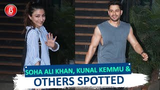 Kunal Kemmu along with wife Soha Ali Khan spotted in town