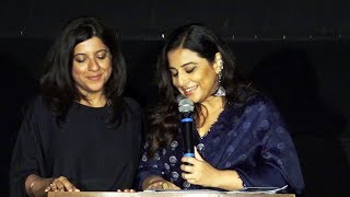 Vidya Balan And Zoya Akhtar At Nomination Announcement For The First Critics Choice Film Awards