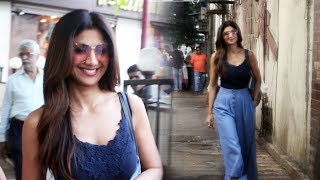 Shilpa Shetty Kundra Spotted At Bandra Hill Road