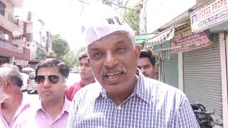 AAP Leader Satyendra Jain & LS Candidate Pankaj Gupta did Door to Door Campaign in Chandni Chowk