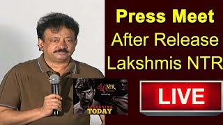 RGV Press Meet After Release Lakshmi's NTR Movie | Ram Gopal Varma Live | Top Telugu TV