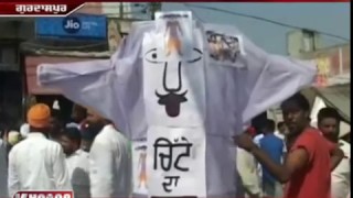 effigy of white ravan burnt at Dera baba Nanak By Jatinder kaur randhawa
