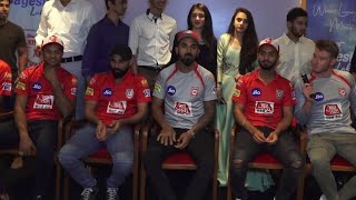 Kings 11 Punjab Team KL Rahul, Shami,Tie,Mayank Joined Sponsors Bageshree Lakecity