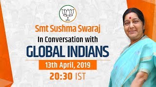 Smt Sushma Swaraj's interaction with Indians living across the globe.