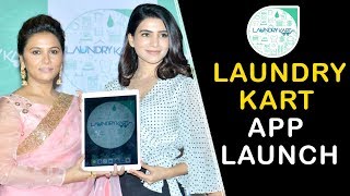 " LAUNDRY KART “ Services MOBILE APP Launch By Popular Film Actress Smt SAMANTHA AKKINENI