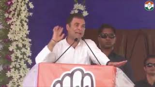 Congress President Rahul Gandhi addresses public meeting in  Bhavnagar, Gujarat