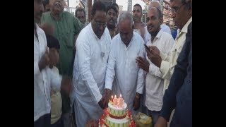 झज्जर में भाजपा नेता रमेश वाल्मीकि ने केक काटकर मनाया बाबा साहेब का जन्मदिवस