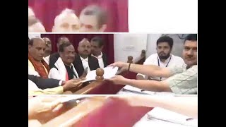 Watch: Rajnath Singh files his nomination in Lucknow