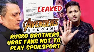 Avengers: Endgame Footage Leaks Russo Brothers Urge Fans Not To Play Spoilsport
