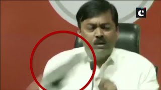 Man hurls shoe at BJP spokesperson GVL Narasihma Rao during press conference
