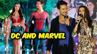 Tiger Shroff And Tara Sutaria Reaction On MARVEL And DC Meme | Student Of The Year 2