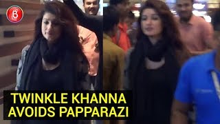 Twinkle Khanna Avoids PAPARAZZI At Airport