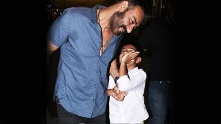 Ajay Devgn's With His Naughty Son Yug Spotted At Airport