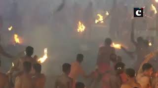 Karnataka: ‘Agni Kheli’ aka Thoothedhara ritual from Sri Durgaparameshwari temple in Kateel
