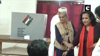 Shashi Tharoor cast his vote in Kerala’s Thiruvananthapuram
