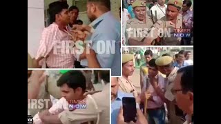 Watch: BJP workers attack polling officers in Moradabad