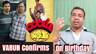 Varun Dhawan Confirms Coolie No.1 Remake After 25 Years