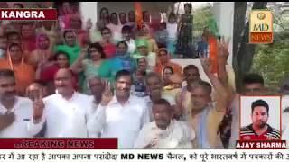 मनोहर धीमान  व अनिता धीमान वेलपुर सहोड़ॉ में किशन कपूर के लिए पहुंचे वोट मांगने