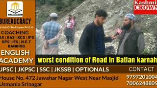 Worst condition of Road from Batpora to Batlan Karnah