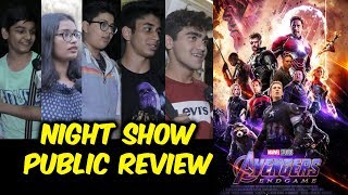 Avengers Endgame NIGHT SHOW Public Review | Thanos Vs Super Heroes