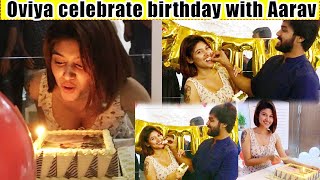 Oviya celebrate birthday with Aarav