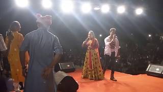 Live Show खेसारी लाल और निशा पांडेय में दुगोला का फाडू  मुकाबला -Latest Show 2018