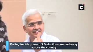LS Polls: RBI Governor Shaktikanta Das casts his vote in Mumbai