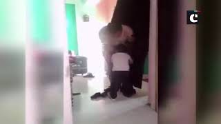 How a child tries to stop his 'Police officer' dad from going to work; video will make you cry!