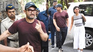 Aamir Khan And Kiron Rao CAST VOTE | LokSabha Elections 2019 | #VoteKarMumbai