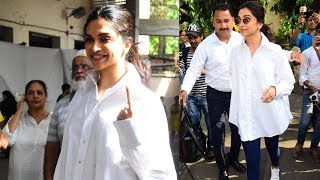 Deepika Padukone Casts Her Vote | LokSabha Elections 2019 | #VoteKarMumbai