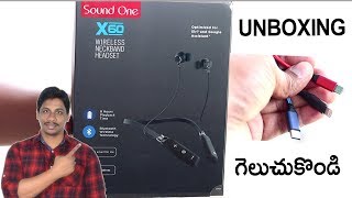 Soundone x60 and 3in1 usb cable unboxing and giveaway telugu