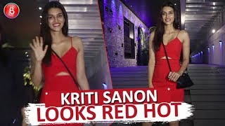 Kriti Sanon Looks RED HOT As She Dines With Her Close Friends