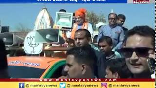 BJP president Amit Shah takes out roadshow in Ahmedabad | Mantavya News