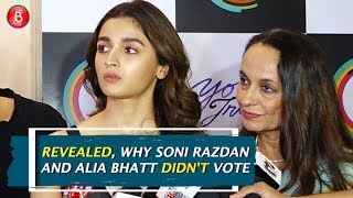 Soni Razdan reveals why she and Alia couldnt vote for the Lok Sabha Election 2019