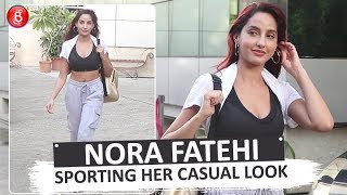Dilbar song actress Nora Fatehi spotted at the House Of Dance