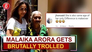Malaika Arora gets brutally trolled for her pic with an old woman