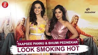 Taapsee Pannu & Bhumi Pednekar Look Smoking HOT At 'Saand Ki Aankh' Wrap Up Party