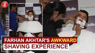 Farhan Akhtars AWKWARD Shaving Experience In Public By A Girl