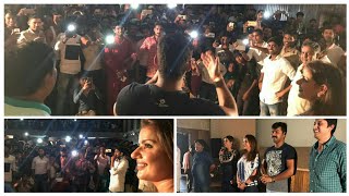 नैशनल सिनेमा हाजीपुर पहुँचे पवन सिंह मधु शर्मा और चैलेंज फ़िल्म की पूरी टीम | BHOJPURI FILM 2017