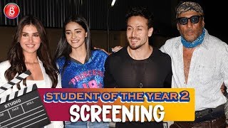 Student Of The Year 2 Screening | Tiger Shroff , Ananya Panday , Tara Sutaria