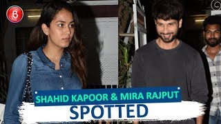 Shahid Kapoor and Mira Rajput SPOTTED at a clinic in Mumbai