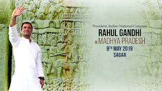 LIVE: Congress President Rahul Gandhi addresses public meeting in Sagar, Madhya Pradesh