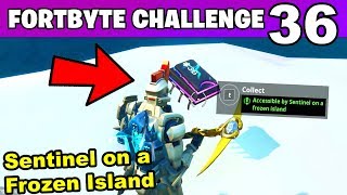FORTBYTE 36 - Accessible by Sentinel on a Frozen Island LOCATION Challenges (Fortnite Battle Royale)