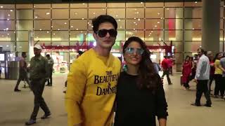 Priyank Sharma With Hina Khan Spotted At Airport