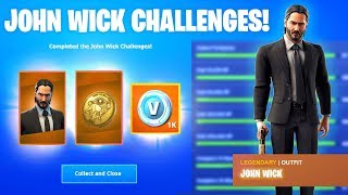 ???? NEW FREE JOHN WICK REWARDS in Fortnite CHALLENGES! NEW TACTICAL ASSAULT RIFLE (Fortnite Update)
